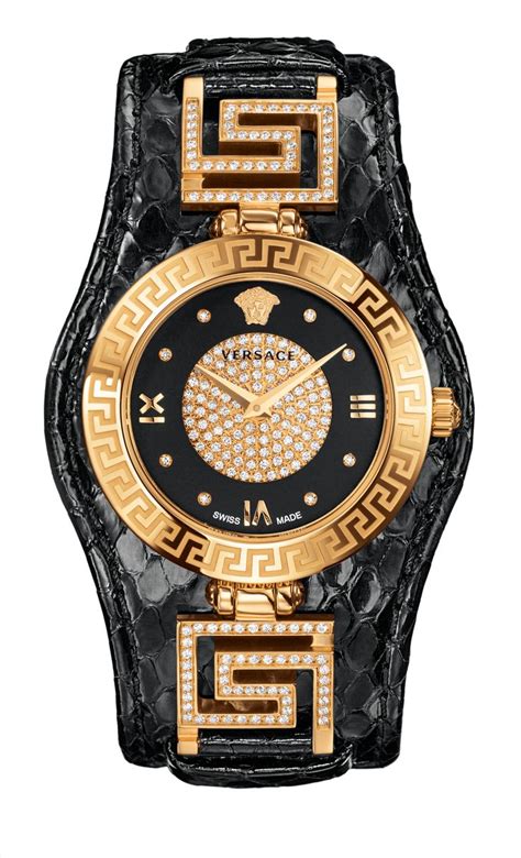 versace v square diamond|Versace diamond watch.